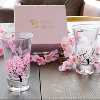 Marumo Takagi Cold-sensing Cherry Blossom Sake Glass Set